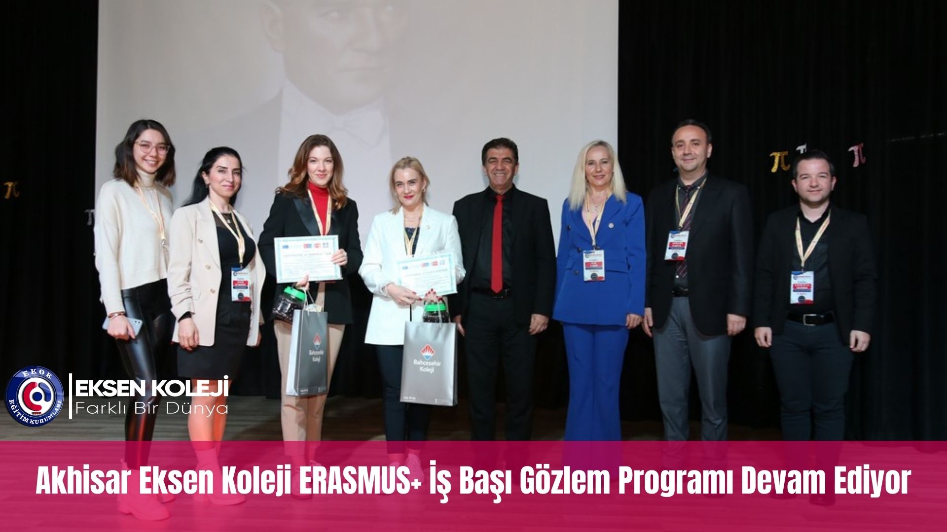 Akhisar Eksen Okulları Erasmus+ Projeleri kapsamında Litvanya'dan gelen rehber öğretmen ve ahlak ögretmeni için işbaşı gözlem etkinliklerine devam ediyor.